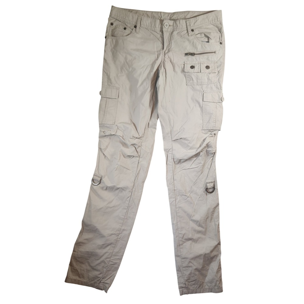 G:21 Khaki Tan Multi Pocket Cargo Pants Womens 9 Cotton Utility